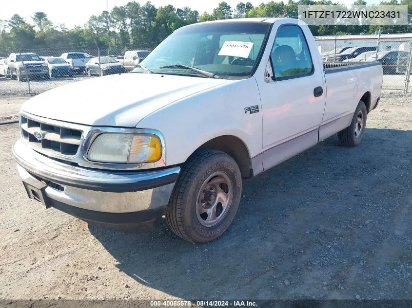 1998 Ford F-150 Standard/Xl/Xlt VIN: 1FTZF1722WNC23431 Lot: 40085578