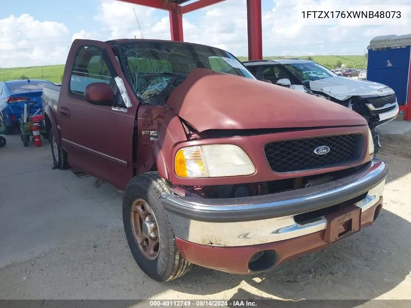 1998 Ford F-150 Lariat/Standard/Xl/Xlt VIN: 1FTZX176XWNB48073 Lot: 40112749