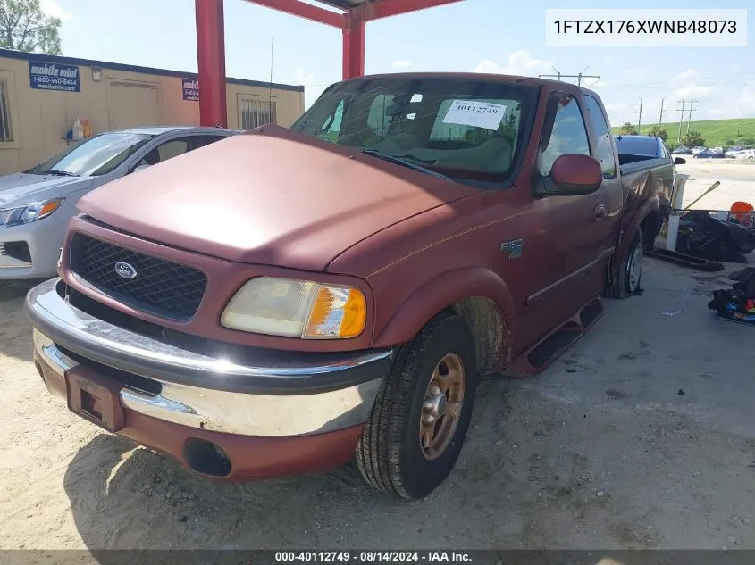 1998 Ford F-150 Lariat/Standard/Xl/Xlt VIN: 1FTZX176XWNB48073 Lot: 40112749