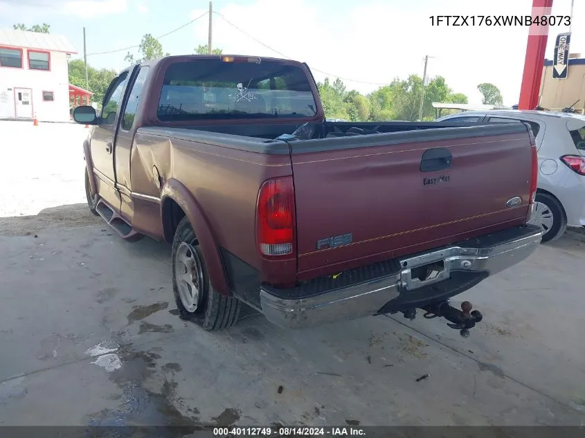 1998 Ford F-150 Lariat/Standard/Xl/Xlt VIN: 1FTZX176XWNB48073 Lot: 40112749