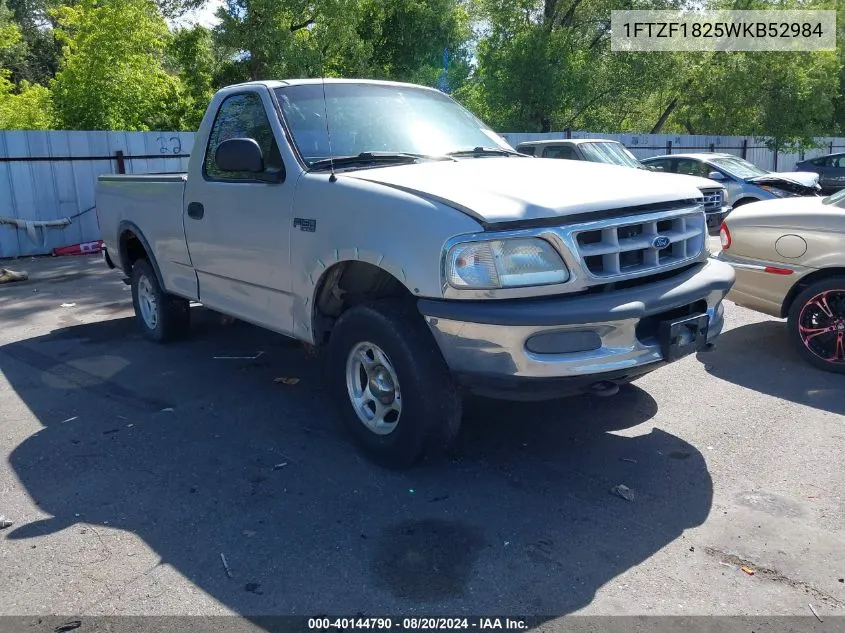 1998 Ford F150 VIN: 1FTZF1825WKB52984 Lot: 40144790