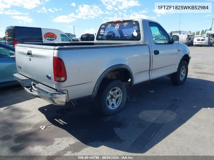 1998 Ford F150 VIN: 1FTZF1825WKB52984 Lot: 40144790