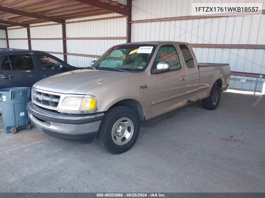 1998 Ford F-150 Lariat/Standard/Xl/Xlt VIN: 1FTZX1761WKB18557 Lot: 40203966