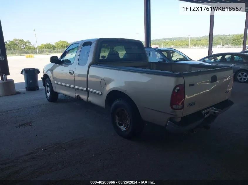 1998 Ford F-150 Lariat/Standard/Xl/Xlt VIN: 1FTZX1761WKB18557 Lot: 40203966