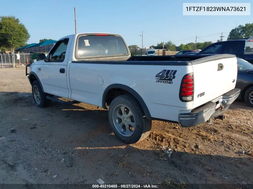 1998 Ford F-150 Standard/Xl/Xlt VIN: 1FTZF1823WNA73621 Lot: 40210485