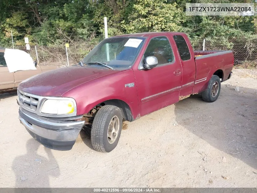 1998 Ford F-150 Standard/Xl/Xlt VIN: 1FTZX1723WNA22084 Lot: 40212596