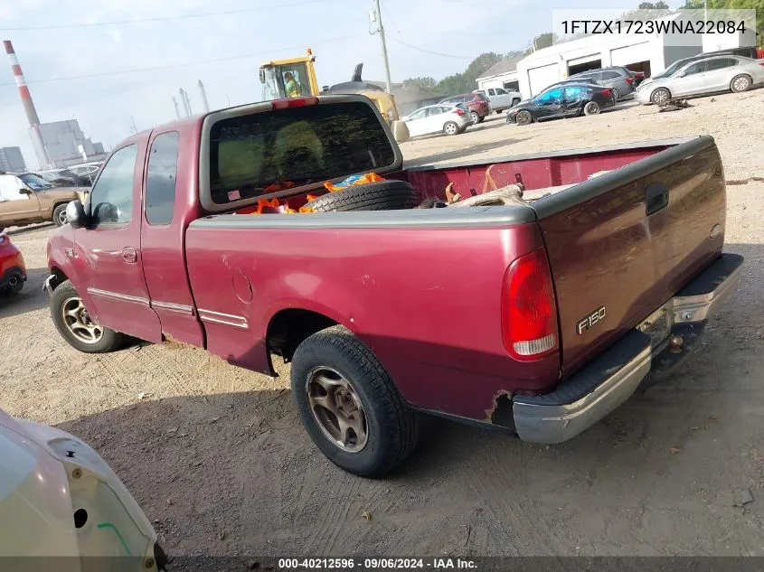 1998 Ford F-150 Standard/Xl/Xlt VIN: 1FTZX1723WNA22084 Lot: 40212596