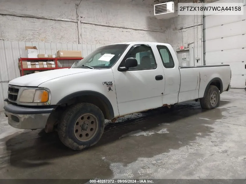 1998 Ford F-150 Lariat/Standard/Xl/Xlt VIN: 2FTZX18W7WCA44158 Lot: 40257372