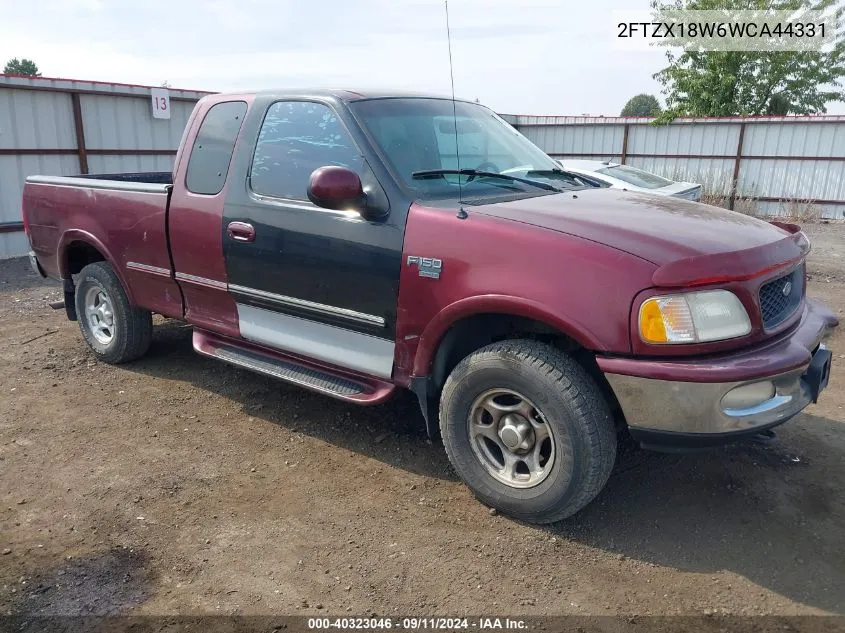 2FTZX18W6WCA44331 1998 Ford F150