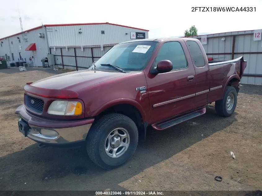 1998 Ford F150 VIN: 2FTZX18W6WCA44331 Lot: 40323046