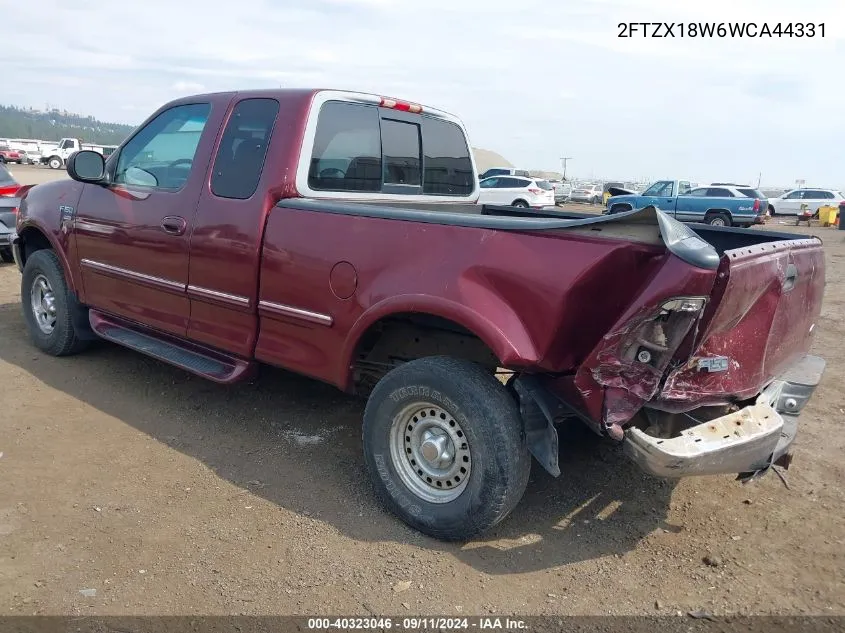 1998 Ford F150 VIN: 2FTZX18W6WCA44331 Lot: 40323046