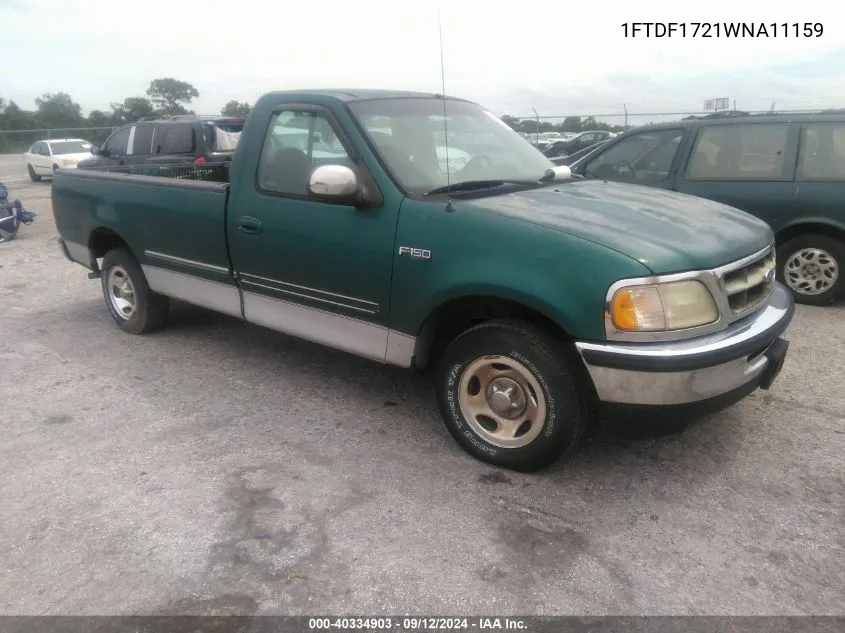 1FTDF1721WNA11159 1998 Ford F-150 Standard/Xl/Xlt