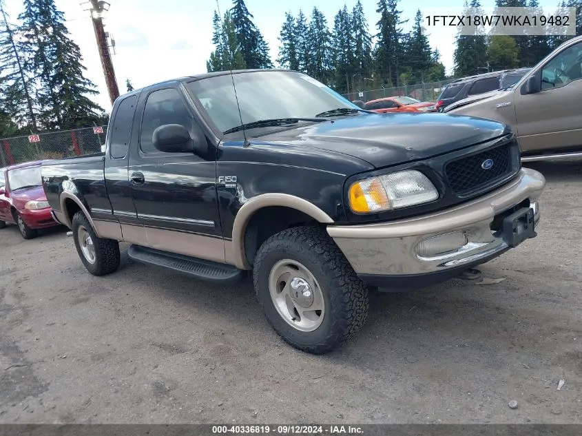 1998 Ford F-150 Lariat/Standard/Xl/Xlt VIN: 1FTZX18W7WKA19482 Lot: 40336819