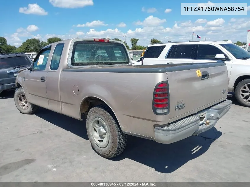 1FTZX1760WNA58754 1998 Ford F-150 Lariat/Standard/Xl/Xlt