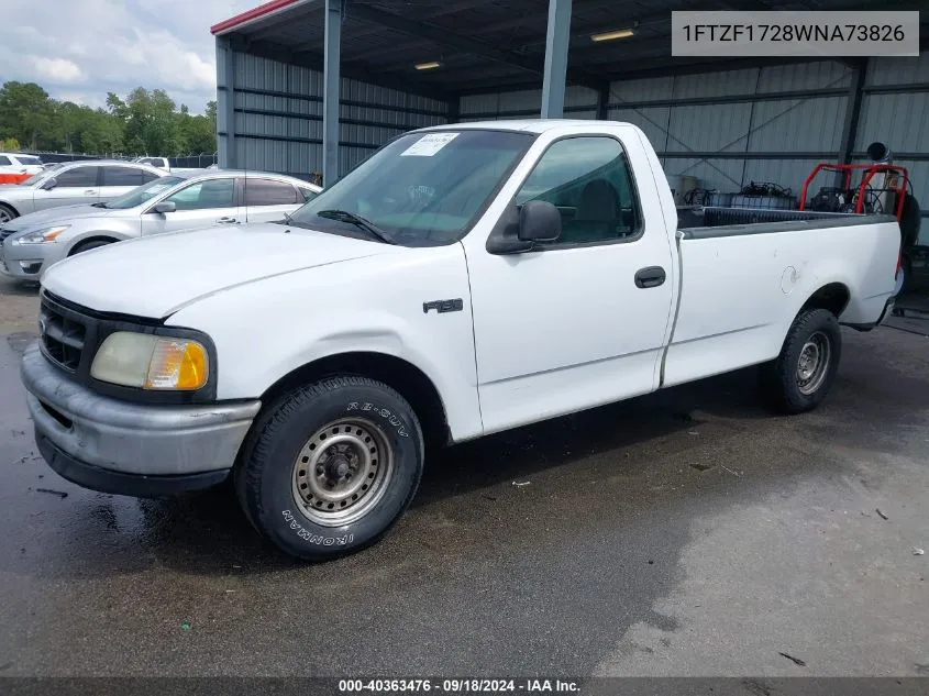 1998 Ford F-150 Standard/Xl/Xlt VIN: 1FTZF1728WNA73826 Lot: 40363476