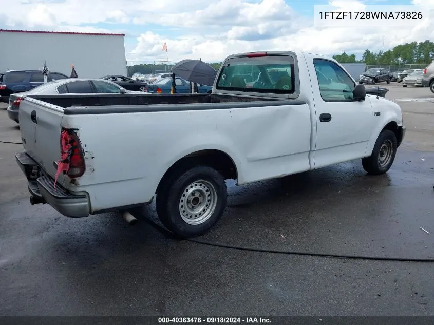 1998 Ford F-150 Standard/Xl/Xlt VIN: 1FTZF1728WNA73826 Lot: 40363476