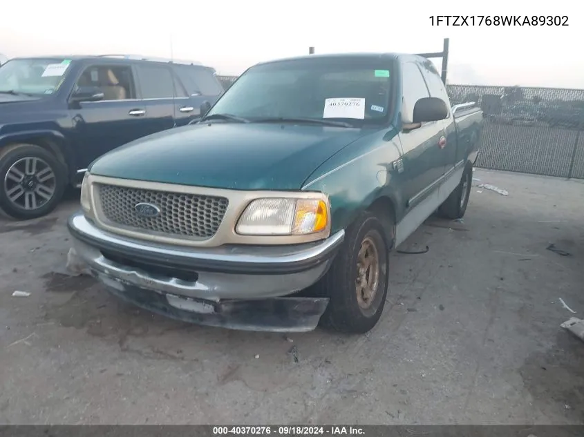 1998 Ford F-150 Lariat/Standard/Xl/Xlt VIN: 1FTZX1768WKA89302 Lot: 40370276