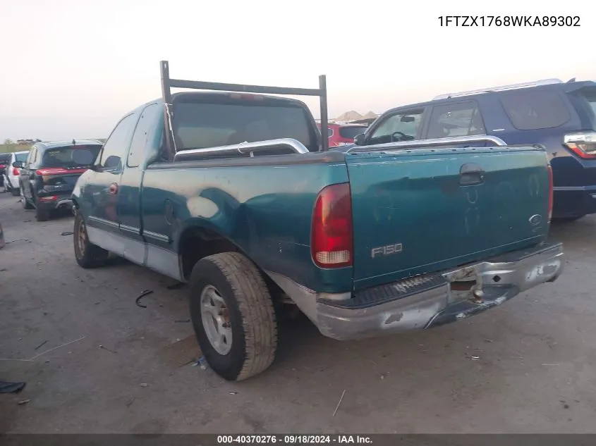 1998 Ford F-150 Lariat/Standard/Xl/Xlt VIN: 1FTZX1768WKA89302 Lot: 40370276