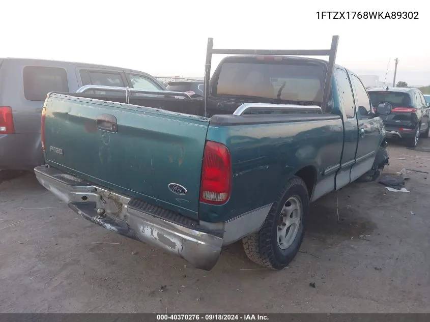 1998 Ford F-150 Lariat/Standard/Xl/Xlt VIN: 1FTZX1768WKA89302 Lot: 40370276