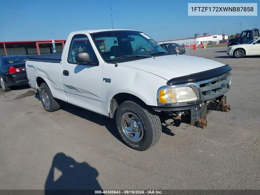 1998 Ford F-150 Standard/Xl/Xlt VIN: 1FTZF172XWNB87858 Lot: 40388643