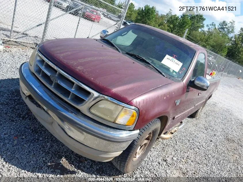 1998 Ford F-150 Lariat/Standard/Xl/Xlt VIN: 2FTZF1761WCA41521 Lot: 40443309