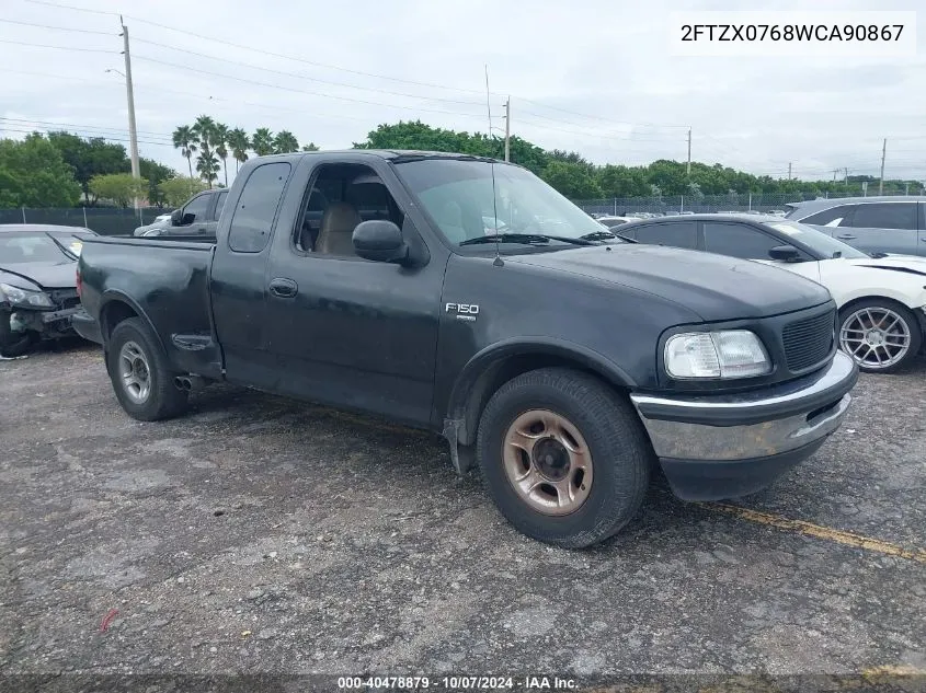 1998 Ford F-150 Lariat/Xl/Xlt VIN: 2FTZX0768WCA90867 Lot: 40478879