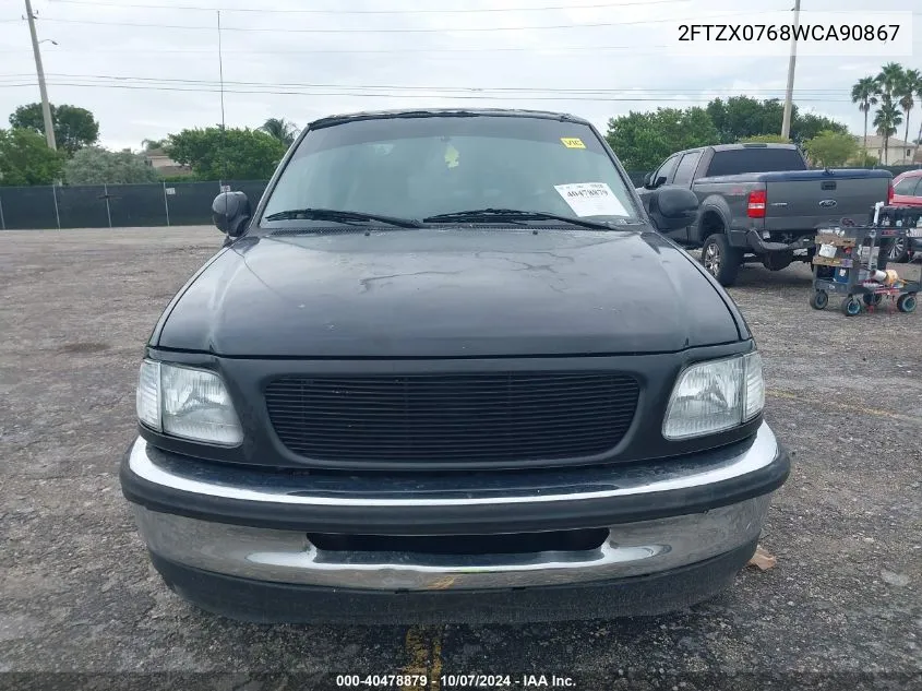 1998 Ford F-150 Lariat/Xl/Xlt VIN: 2FTZX0768WCA90867 Lot: 40478879