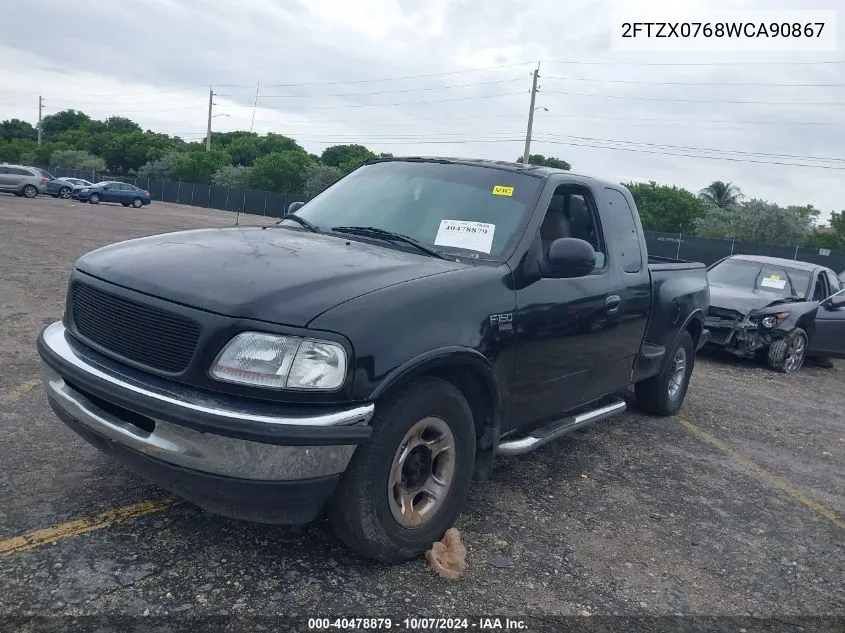 1998 Ford F-150 Lariat/Xl/Xlt VIN: 2FTZX0768WCA90867 Lot: 40478879