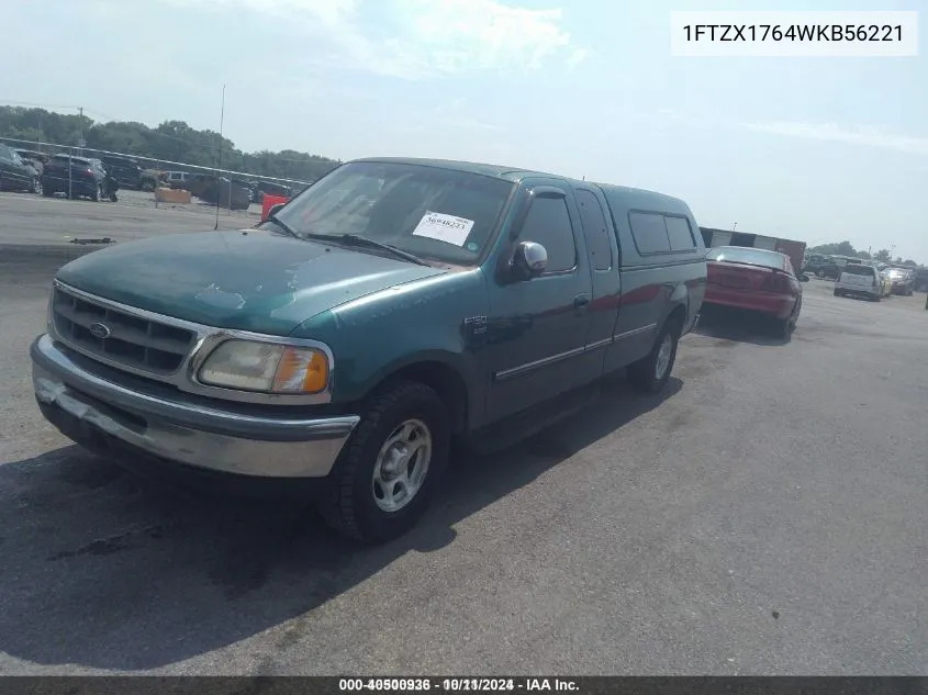 1998 Ford F-150 VIN: 1FTZX1764WKB56221 Lot: 40500936