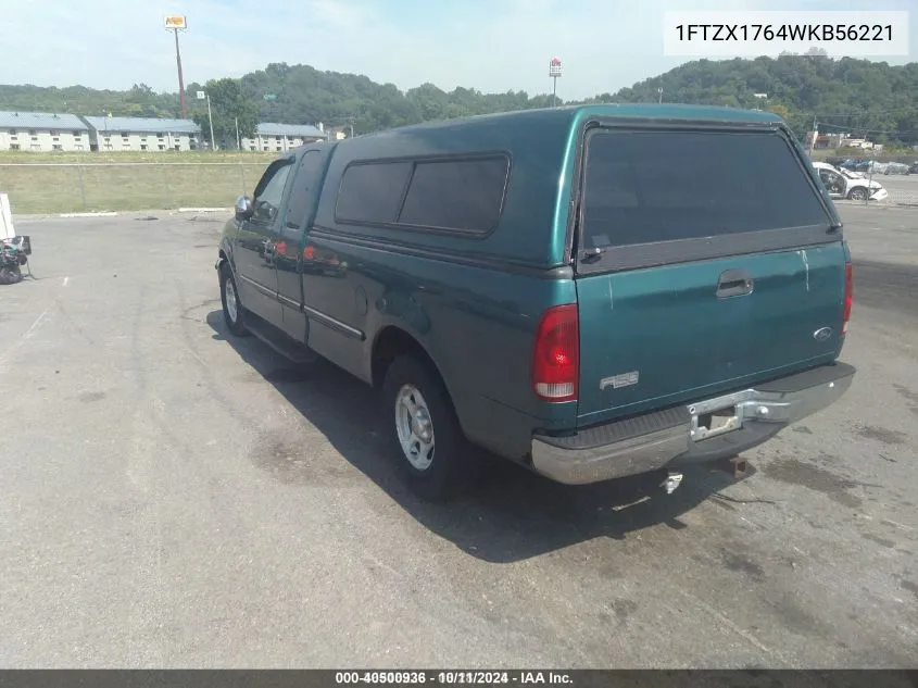 1998 Ford F-150 VIN: 1FTZX1764WKB56221 Lot: 40500936