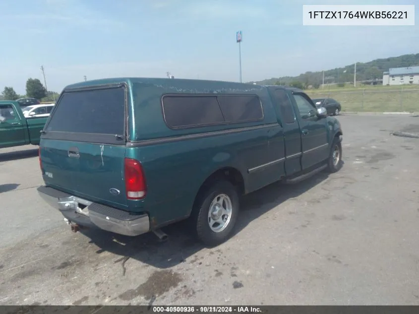 1998 Ford F-150 VIN: 1FTZX1764WKB56221 Lot: 40500936