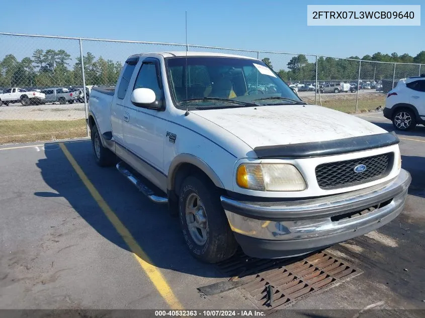 1998 Ford F-150 Lariat/Xl/Xlt VIN: 2FTRX07L3WCB09640 Lot: 40532363