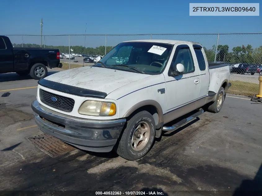 1998 Ford F-150 Lariat/Xl/Xlt VIN: 2FTRX07L3WCB09640 Lot: 40532363