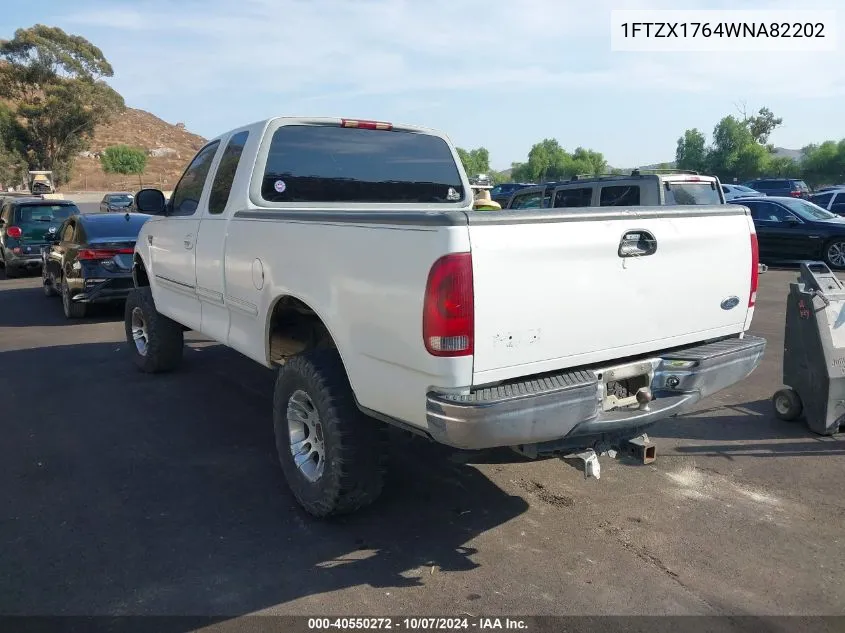 1998 Ford F-150 Lariat/Standard/Xl/Xlt VIN: 1FTZX1764WNA82202 Lot: 40550272