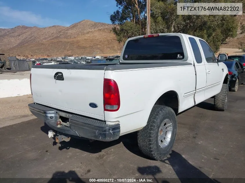 1998 Ford F-150 Lariat/Standard/Xl/Xlt VIN: 1FTZX1764WNA82202 Lot: 40550272