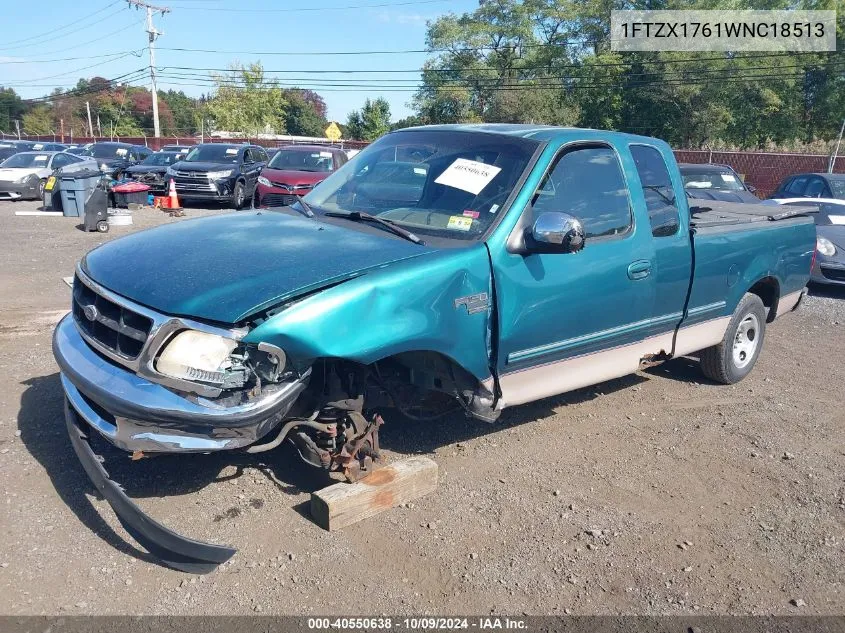 1998 Ford F-150 Lariat/Standard/Xl/Xlt VIN: 1FTZX1761WNC18513 Lot: 40550638