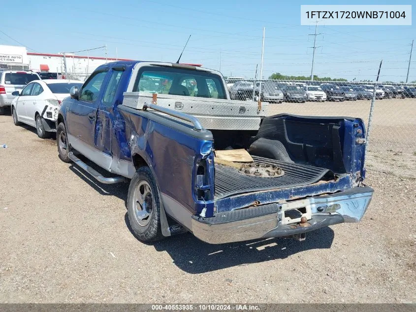 1998 Ford F-150 Standard/Xl/Xlt VIN: 1FTZX1720WNB71004 Lot: 40553935