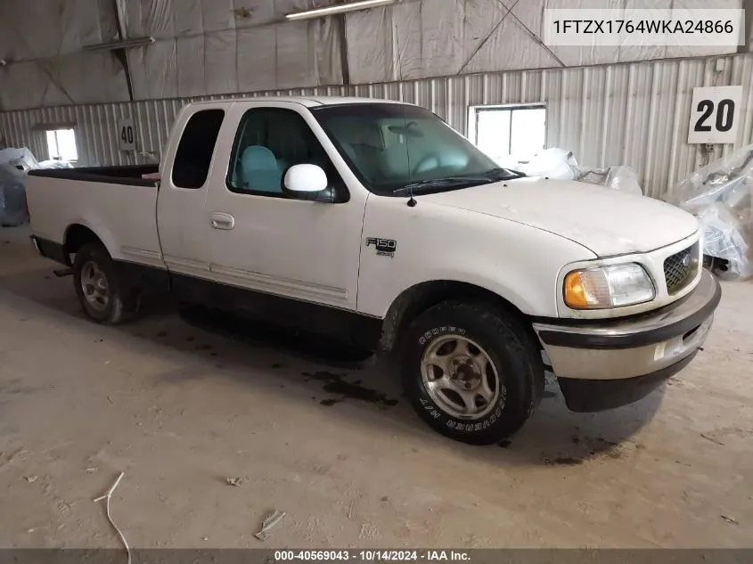 1998 Ford F-150 Lariat/Standard/Xl/Xlt VIN: 1FTZX1764WKA24866 Lot: 40569043