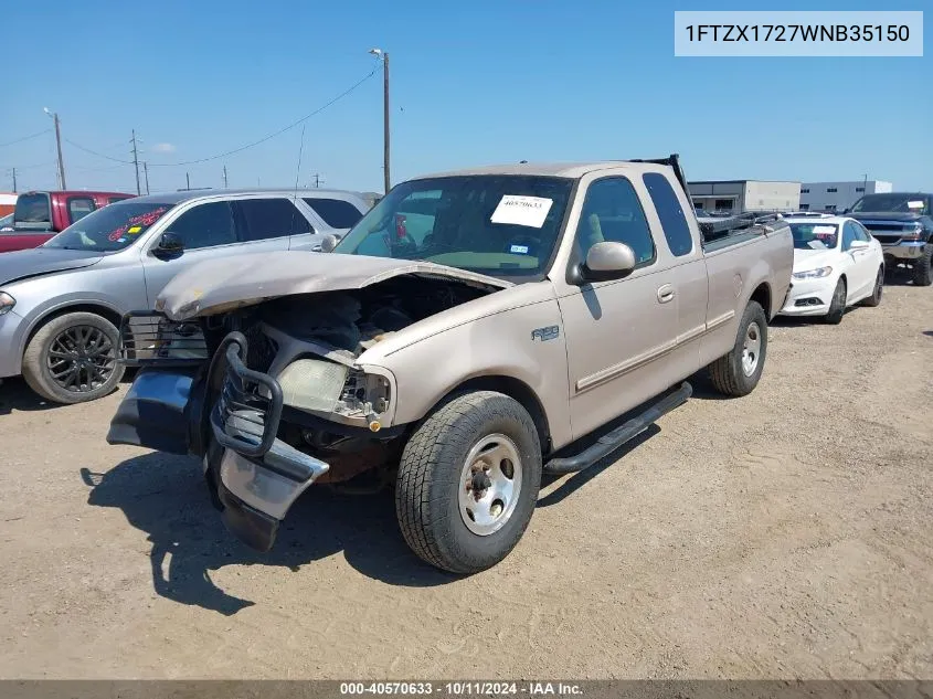 1FTZX1727WNB35150 1998 Ford F150