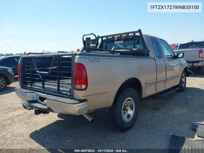 1FTZX1727WNB35150 1998 Ford F150