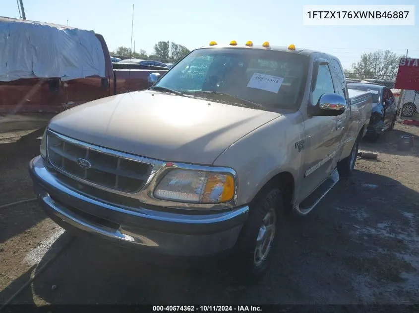 1998 Ford F-150 Lariat/Standard/Xl/Xlt VIN: 1FTZX176XWNB46887 Lot: 40574362