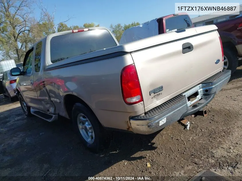 1998 Ford F-150 Lariat/Standard/Xl/Xlt VIN: 1FTZX176XWNB46887 Lot: 40574362