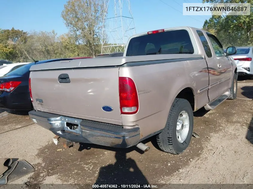 1998 Ford F-150 Lariat/Standard/Xl/Xlt VIN: 1FTZX176XWNB46887 Lot: 40574362