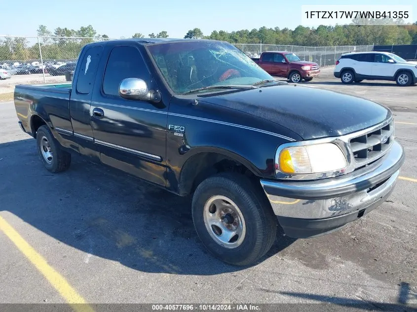 1998 Ford F-150 Lariat/Standard/Xl/Xlt VIN: 1FTZX17W7WNB41355 Lot: 40577696