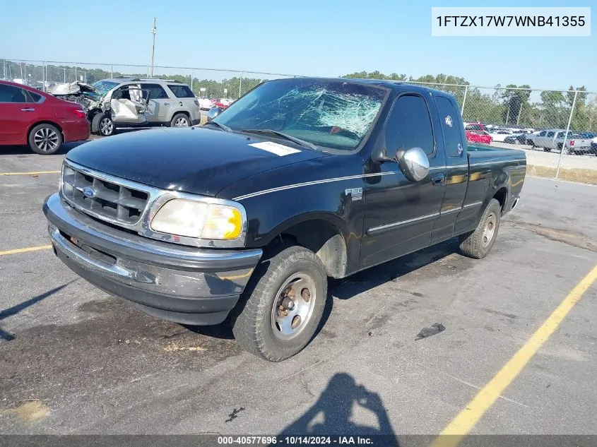 1998 Ford F-150 Lariat/Standard/Xl/Xlt VIN: 1FTZX17W7WNB41355 Lot: 40577696