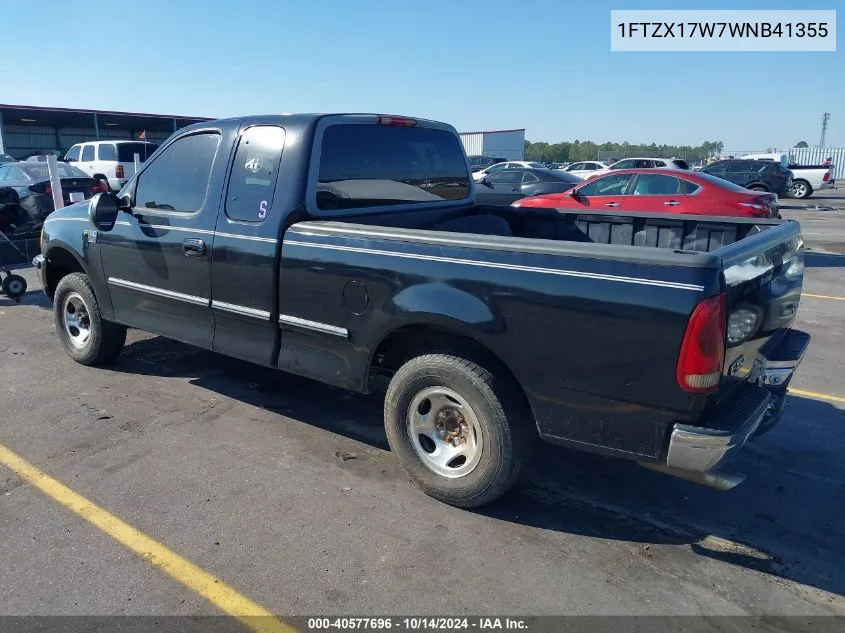 1998 Ford F-150 Lariat/Standard/Xl/Xlt VIN: 1FTZX17W7WNB41355 Lot: 40577696