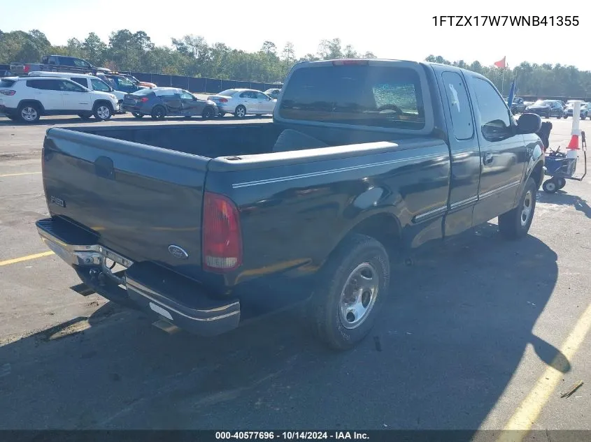 1998 Ford F-150 Lariat/Standard/Xl/Xlt VIN: 1FTZX17W7WNB41355 Lot: 40577696