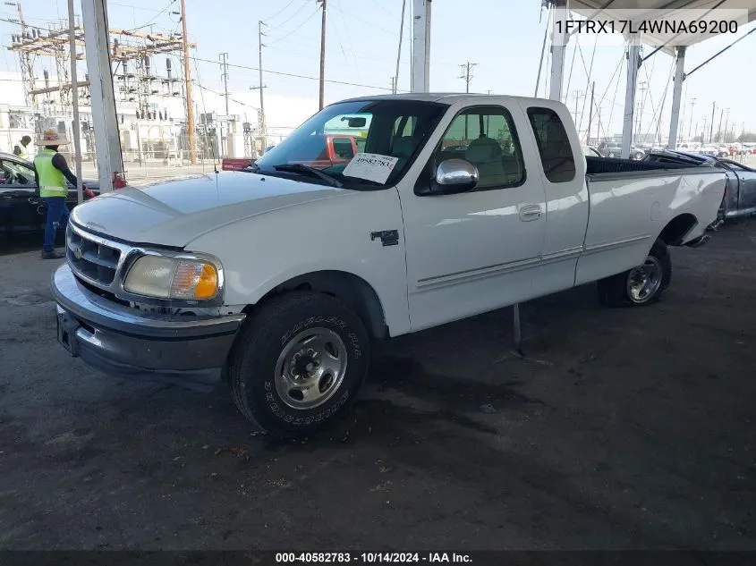 1998 Ford F-150 Lariat/Xl/Xlt VIN: 1FTRX17L4WNA69200 Lot: 40582783