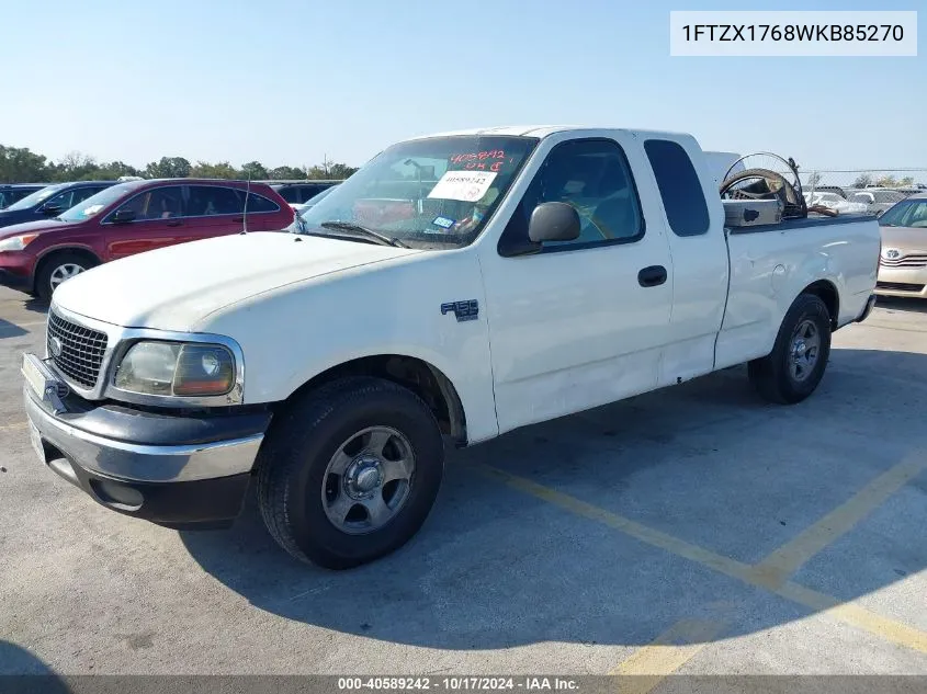 1998 Ford F-150 Lariat/Standard/Xl/Xlt VIN: 1FTZX1768WKB85270 Lot: 40589242