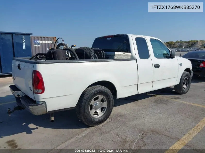 1998 Ford F-150 Lariat/Standard/Xl/Xlt VIN: 1FTZX1768WKB85270 Lot: 40589242